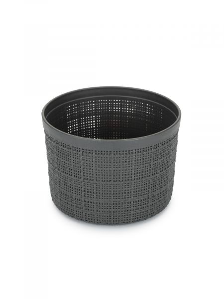 Коробка круглая с крышкой JUTE 2л темно-серый CURVER