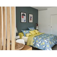 Постельное бельё LOVE BIRDS DENIM пододеяльник 155х200 простынь 180х290 2 наволочки 50х75