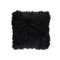 Tibetan Black Подушка мех тибетской козы 40x40, длина 10-15 см