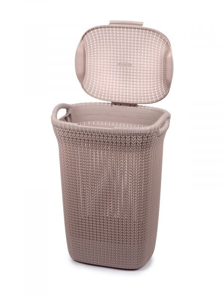 Корзина бельевая KNIT 57л фиолетовая пастель CURVER