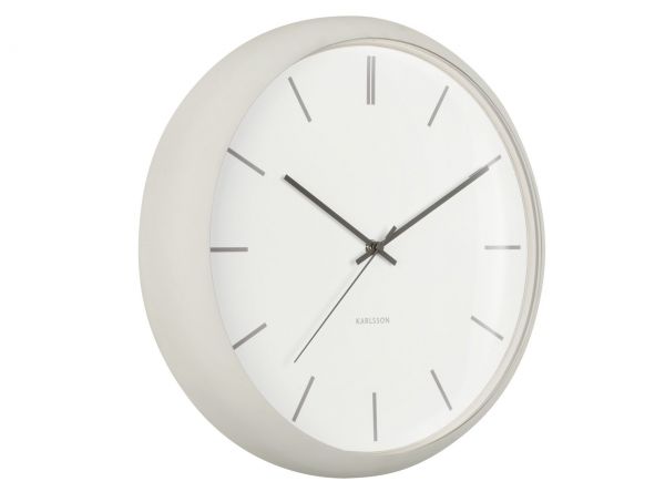 Часы настенные Karlsson NIRVANA GLOBE, серый, металл, 40х40х12 см, бесшумный механизм Present Time
