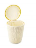 Контейнер для мусора в ванной комнате KNIT 6л белый CURVER