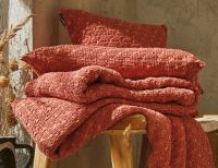 Покрывало EVEREST TERRACOTA 180/260 теракотовый хлопок пике