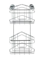 Полка для душа TURBO-LOC угловая 2-х ярусная WENKO