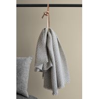 DIAGONAL grey/light grey Плед 130/190 35% альпака + 35% шерсть + 30% микрофибра 790 гр