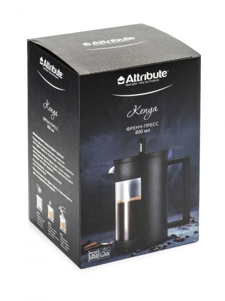 Френч-пресс KENYA 800мл+аксессуары ATTRIBUTE