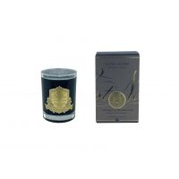 Свеча SALTED BUTTER CARAMEL185 гр, черный стаканчик, золотой декор, ВхШхД 13,5х8х8 см соевый воск