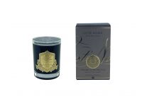 Свеча SALTED BUTTER CARAMEL185 гр, черный стаканчик, золотой декор, ВхШхД 13,5х8х8 см соевый воск