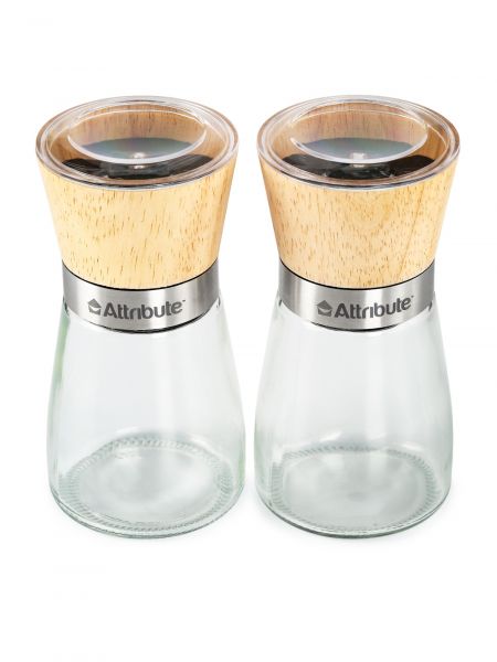 Набор мельниц для специй SPICE WOOD, 2шт ATTRIBUTE
