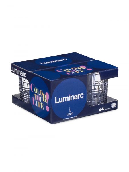 Набор стаканов ДАЛЛАС фиолетовая дымка 4шт 300мл низкие LUMINARC