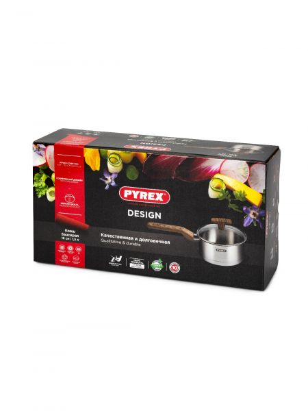 Ковш с крышкой DESIGN 1.5л PYREX