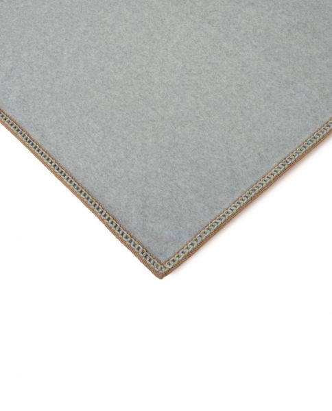 Плед Frati SOFT BAMBOO PERLA с тесьмой Coco, серый, 160х200, бамбук 40% полиэстер 60%, 910г
