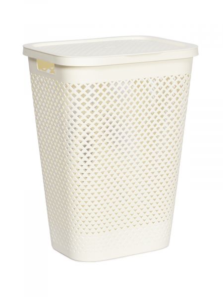 Корзина для белья PURE кремовая 55л CURVER