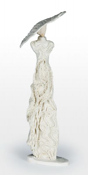 Скульптура Marie Juge DRAPEE, женская фигура, керамика, японская техника Raku, 30 см MJ_03
