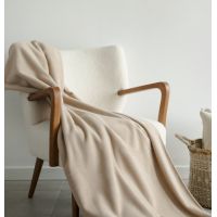 Плед Frati SOFT VISCOSE BEIGE, бежевый, 130x160, вискоза 30% полиэстер 70%, 510г
