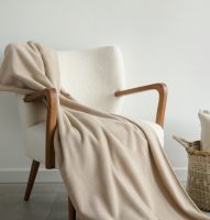 Плед Frati SOFT VISCOSE BEIGE, бежевый, 130x160, вискоза 30% полиэстер 70%, 510г