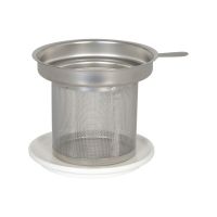Ситечко для заваривания с крышкой, 88 мм, фарфор, нержавеющая сталь, белый, 11 5 957 0000, KOENITZ