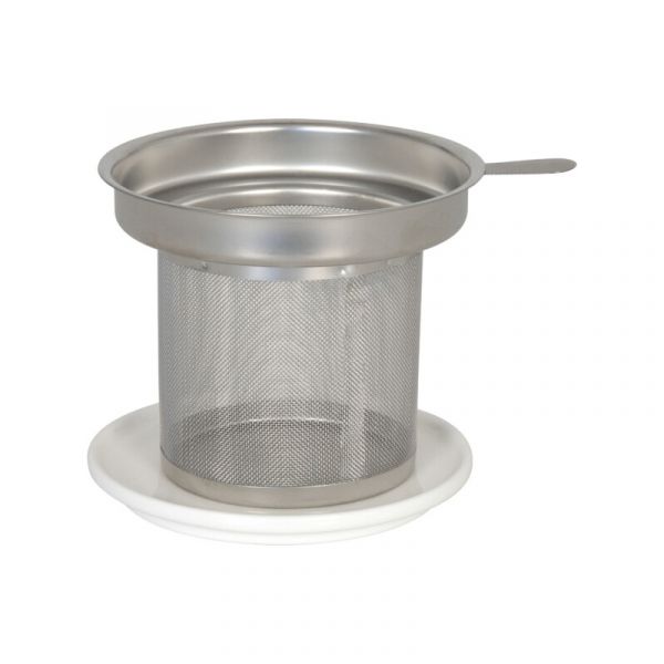 Ситечко для заваривания с крышкой, 88 мм, фарфор, нержавеющая сталь, белый, 11 5 957 0000, KOENITZ