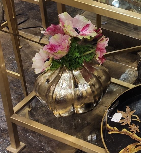 Ваза G&C POMEGRANATE в форме граната, металл , цвет золото H: 18 cm | W: 26 cm | D: 26 cm