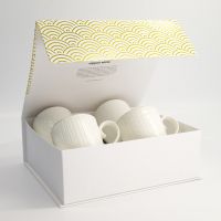Набор кружек Nippon White Gold 4 шт, 8.5x10.2 см, 340 мл,фарфор TOKYO DESIGN