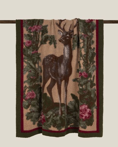 Плед Frati FOREST KING BEIGE 150x190 см, шерсть 80% полиэстер 20%, 900г
