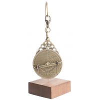 Миниатюрная астролябия Hemisferium Miniature Eastern Astrolabe, 13x4.5 см, толщина 5 мм, бронза