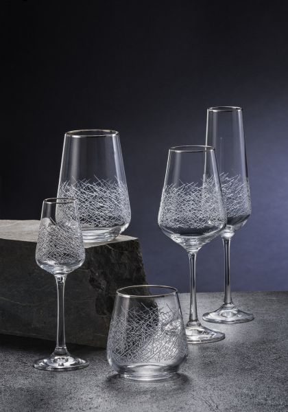 Набор бокалов для шампанского SANDRA Blizzard 6шт 200мл CRYSTALEX