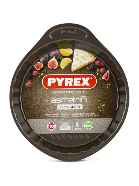 Форма для пирога ASIMETRIA 27см с волнистым краем PYREX