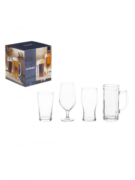 Набор стаканов ВРЕМЯ ДЕГУСТАЦИЙ КРАФТ БИР без декора 4шт LUMINARC