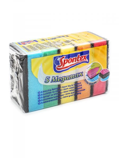 Губка MEGAMAX 5шт SPONTEX