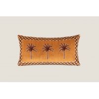 Подушка Frati EXOTIC PALM оранжевый 30х60, велюр, полиэстер