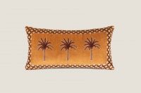 Подушка Frati EXOTIC PALM оранжевый 30х60, велюр, полиэстер