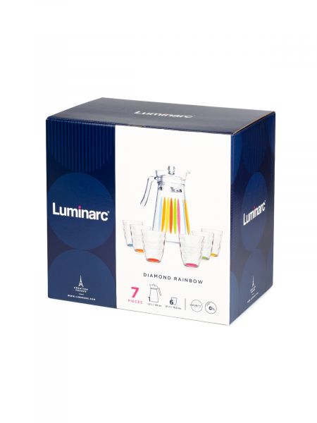 Набор питьевой DIAMOND RAINBOW 7пр LUMINARC