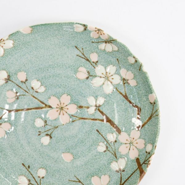 Тарелка Fujisakura Green 16.5x2 см, фарфор TOKYO DESIGN
