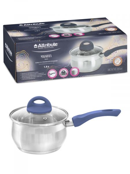 Ковш с крышкой MAGNIFICA Basic 1.8л ATTRIBUTE