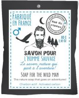Мыло HOMME SAUVAGE 100 гр, для мужчин, активированный уголь
