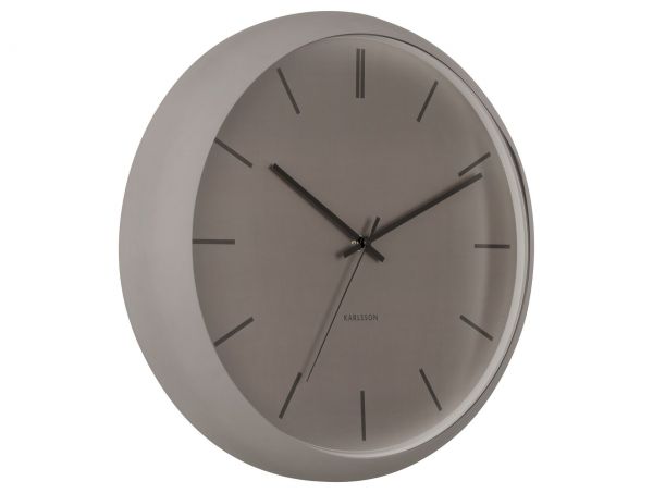 Часы настенные Karlsson NIRVANA GLOBE, серый, металл, 40х40х12 см, бесшумный механизм Present Time
