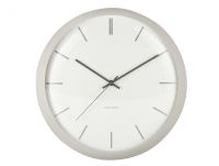 Часы настенные Karlsson NIRVANA GLOBE, серый, металл, 40х40х12 см, бесшумный механизм Present Time