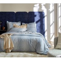 Постельное бельё GRAVITY BLEU CELESTE пододеяльник 200х220 простынь 280х320 наволочка 50х75*2шт