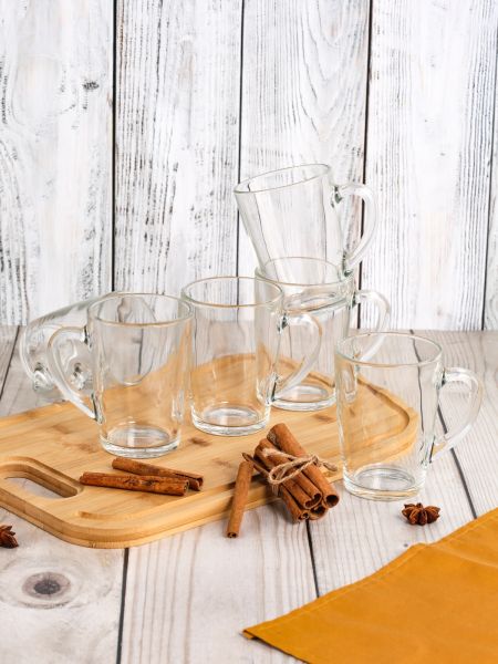 Кружка С ДОБРЫМ УТРОМ прозрачная 320мл LUMINARC