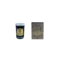 Salted Butter CaramelСвеча 75 гр, черный стаканчик, золотой декор, ВхШхД 11х7,5х7,5см соевый воск,