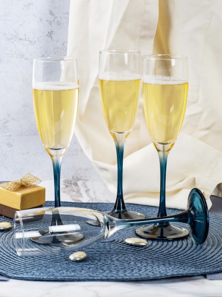 Набор бокалов для шампанского ЭТАЛОН ЛОНДОН ТОПАЗ 6шт 170мл LUMINARC