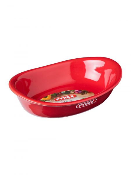 Форма для запекания и выпечки SUPREME красная 26х18см овальная PYREX