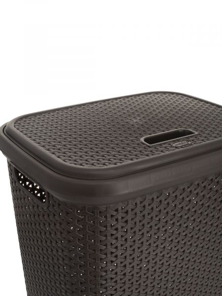 Корзина для белья RATTAN коричневая 55л HOBBY LIFE
