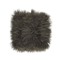 Tibetan Hedge Green Подушка мех тибетской козы 40x40