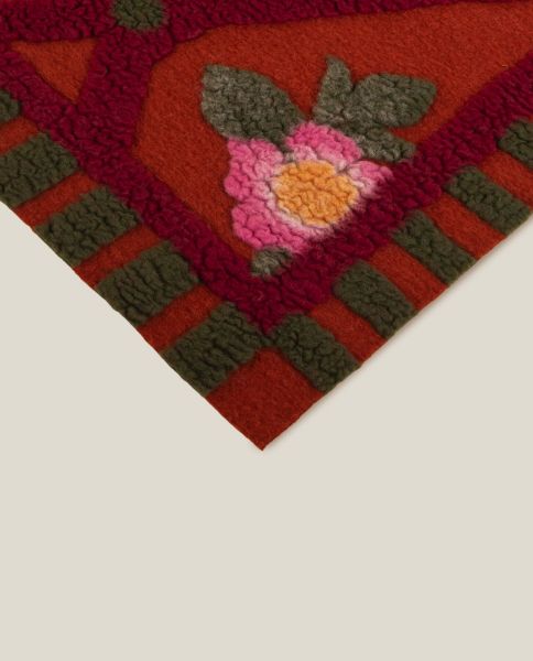 Плед Frati ROSE FLOWER RUGGINE 150x190 см, шерсть 80% полиэстер 20%, 900г
