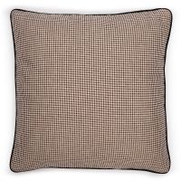 Подушка CUBE 50х50 черно-белая клетка, кант черный, 60% хлопок 40% полиэстер, наполнитель