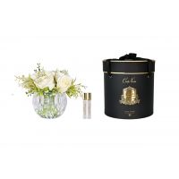 Round Summer Roses ChampagneДиффузор букет роз, шампань, круглая рифленая ваза, спрей 10 мл*2шт