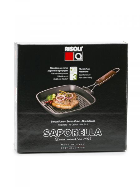 Сковорода-гриль SAPORELLA 20х20см со скл