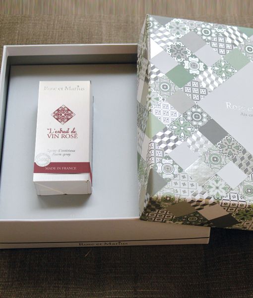 COFFRET VIN ROSE Набор спрей парфюмированный 100 мл , диффузор керамический, подарочная коробка